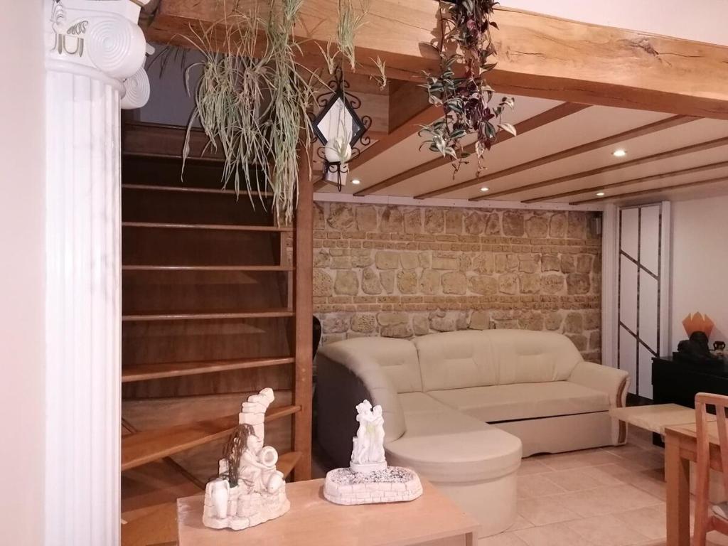 Χώρος καθιστικού στο Paradise caché