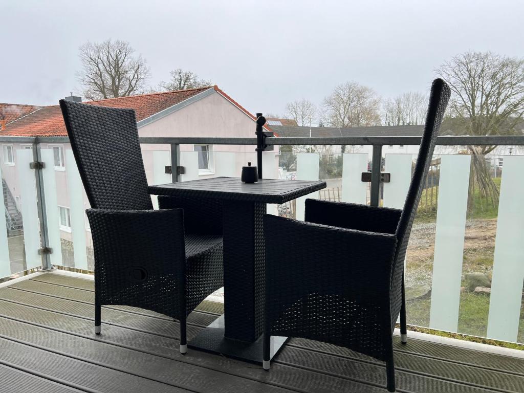Balkón nebo terasa v ubytování Kabine 4