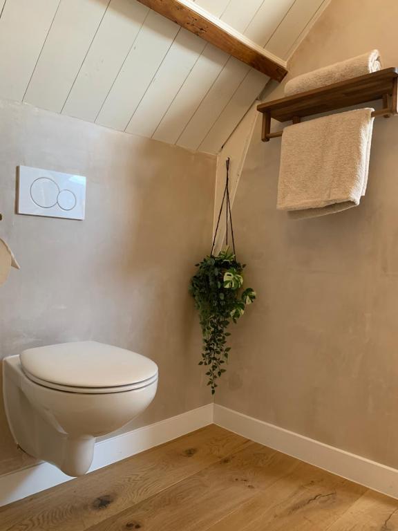 Koupelna v ubytování B&B De Vrijbuiter