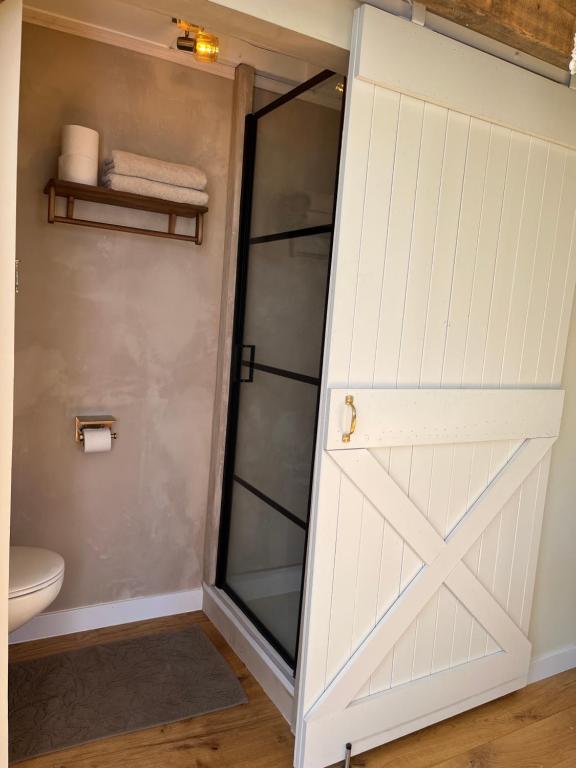 Koupelna v ubytování B&B De Vrijbuiter