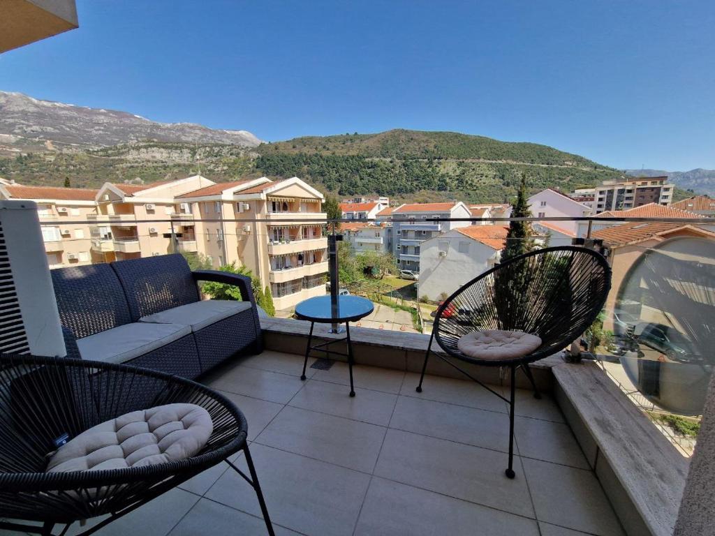 Nespecifikovaný výhled na hory nebo výhled na hory při pohledu z apartmánu