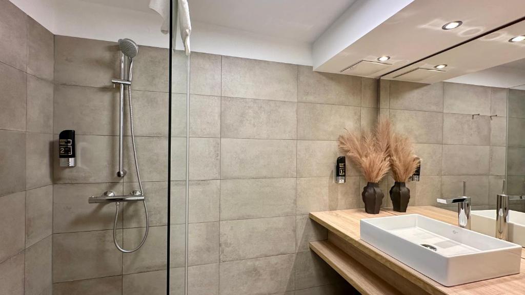 Kúpeľňa v ubytovaní Hotel Krone 1512