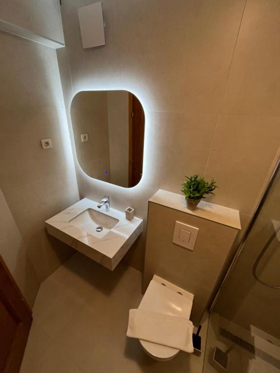 Koupelna v ubytování Apartments Simic Makarska