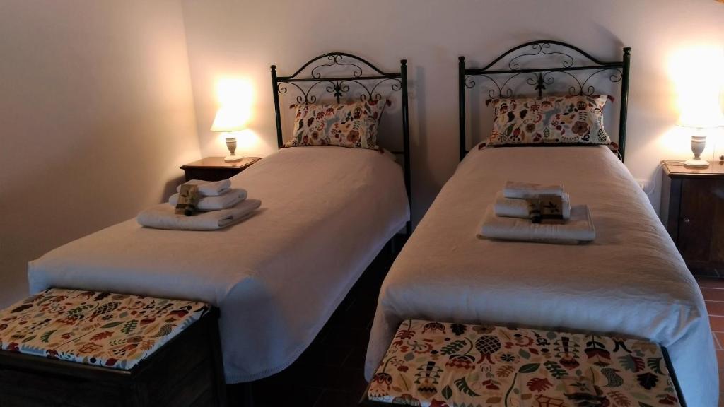 Postel nebo postele na pokoji v ubytování B&B Le Ripe