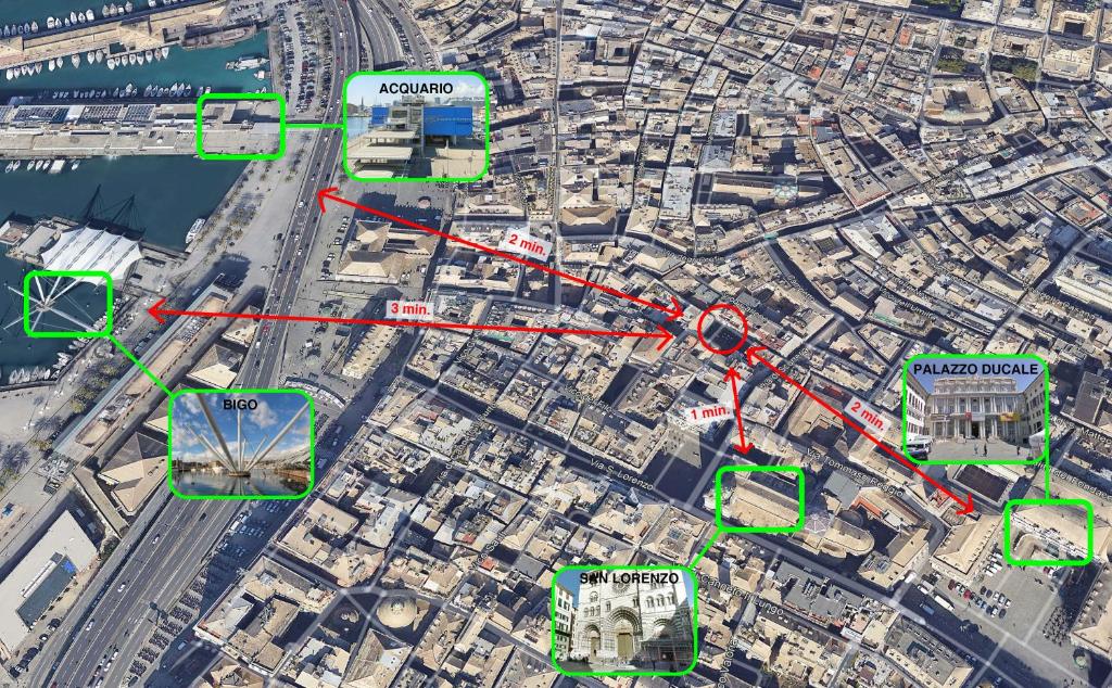 Vista generica su Genova o vista sulla città dall'interno dell'appartamento
