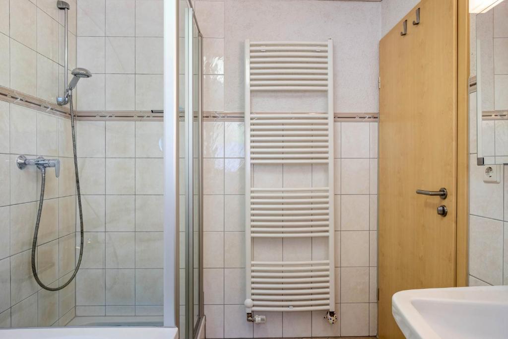 Koupelna v ubytování Unterfalkenhof