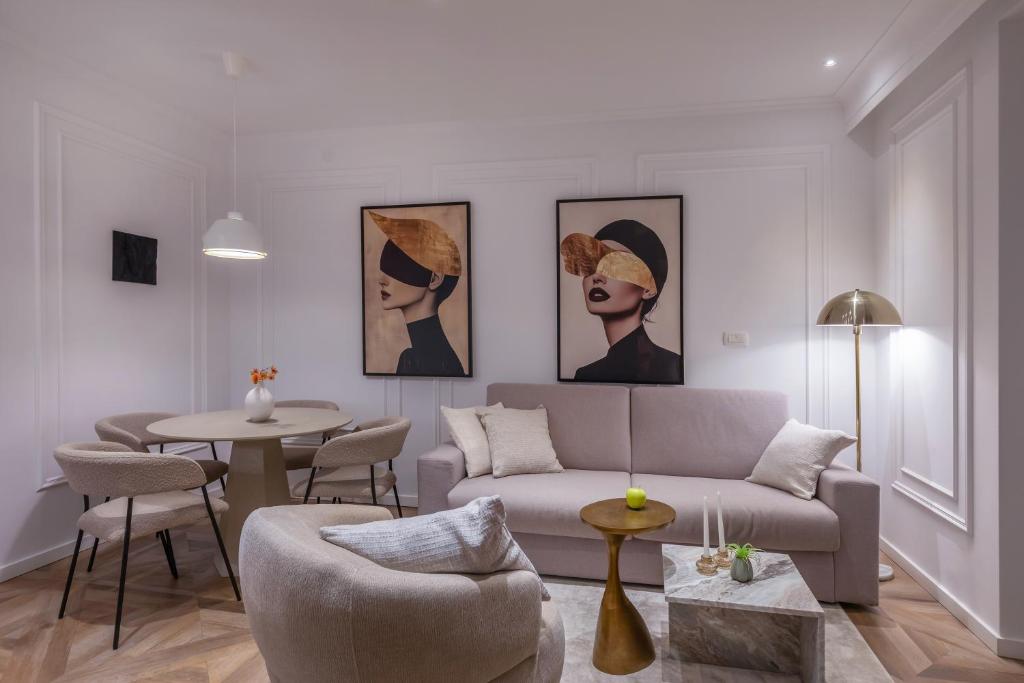 Posezení v ubytování Ragusina luxury apartments