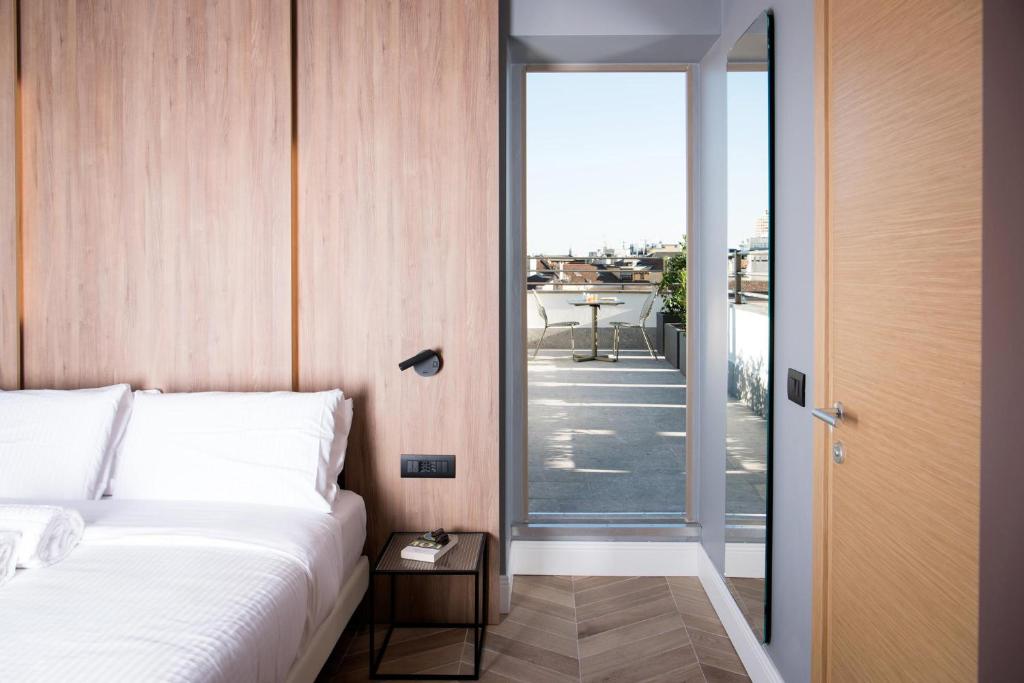Balkón nebo terasa v ubytování B&B Hotel Milano City Center Duomo