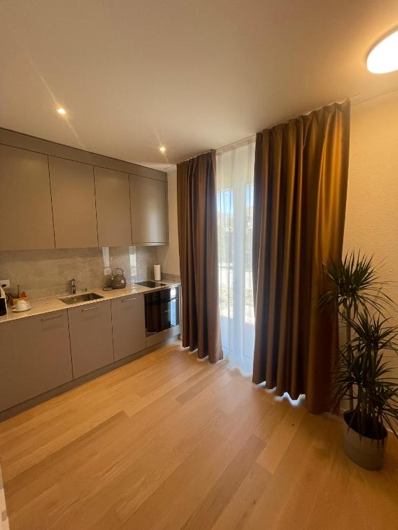 Köök või kööginurk majutusasutuses Hotel Swiss Bellevue Oberwangen