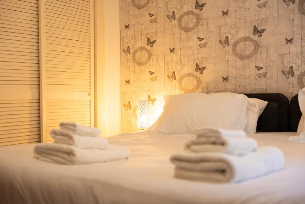 Postel nebo postele na pokoji v ubytování Oban Hideaway