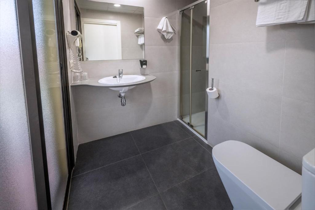 Koupelna v ubytování Hotel Sabiote