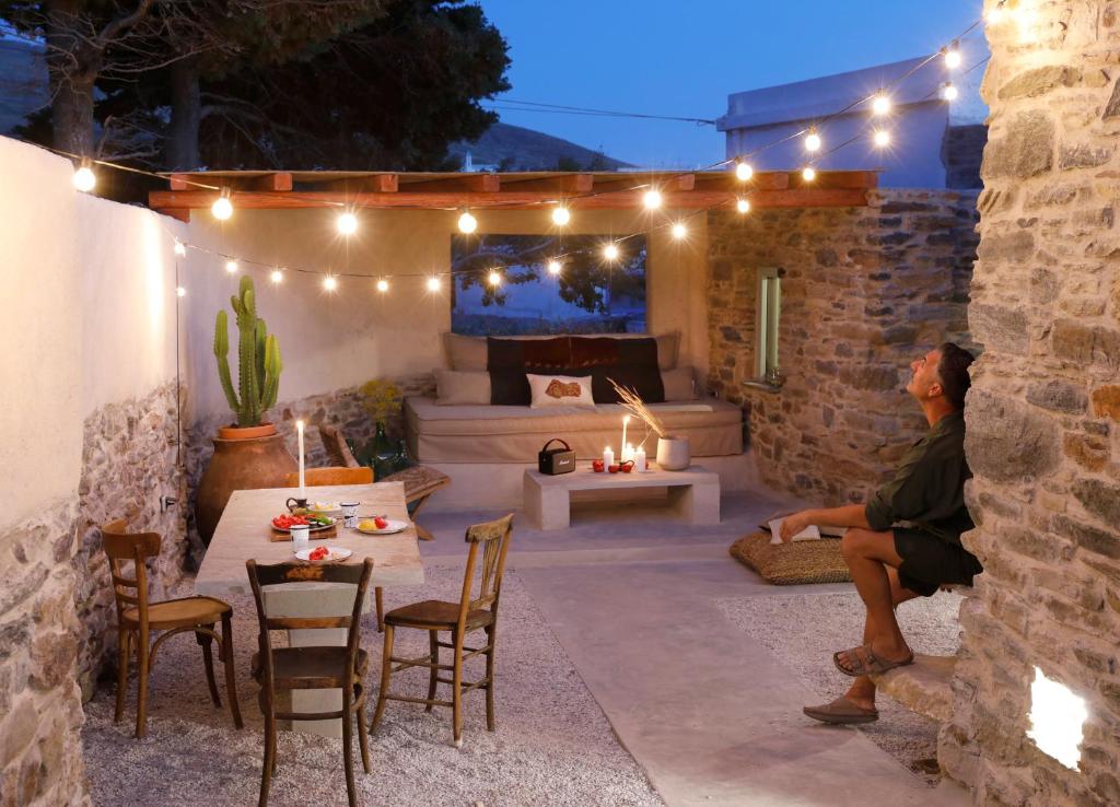 Posezení v ubytování Onos Eco Living
