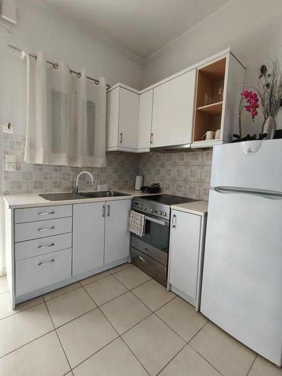A kitchen or kitchenette at Dreamy Apartments Corfu