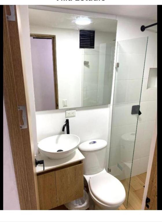 Koupelna v ubytování Apartamento Deluxe Estadio