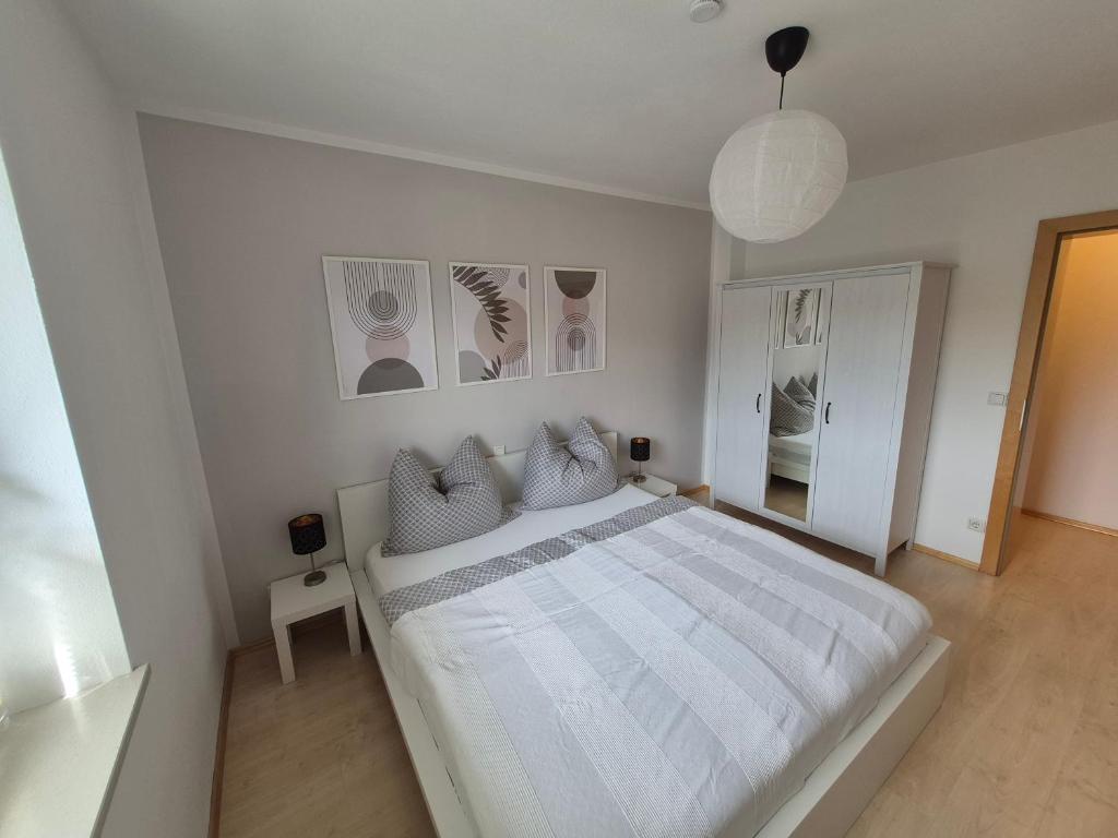 Postel nebo postele na pokoji v ubytování Apartment West