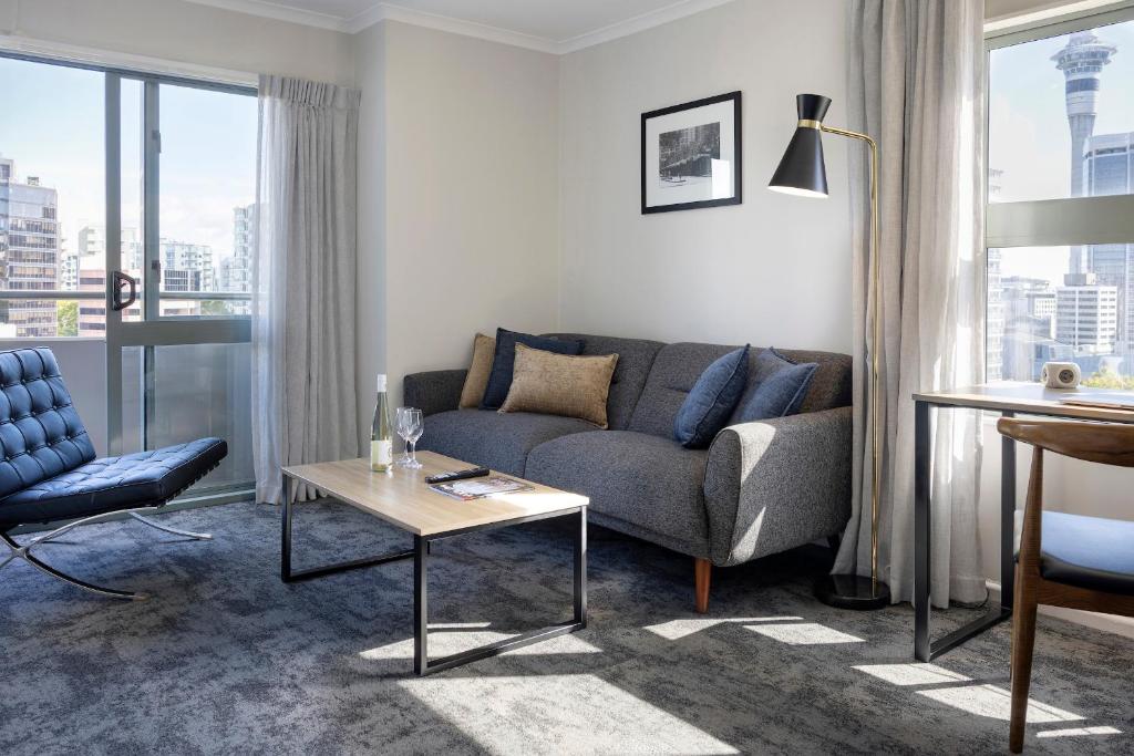 Posezení v ubytování Quest Auckland Serviced Apartments