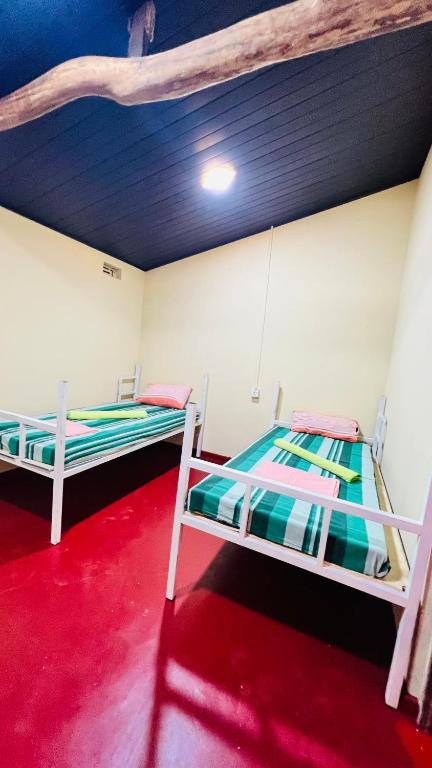 Postel nebo postele na pokoji v ubytování Hakuna Matata Hostel