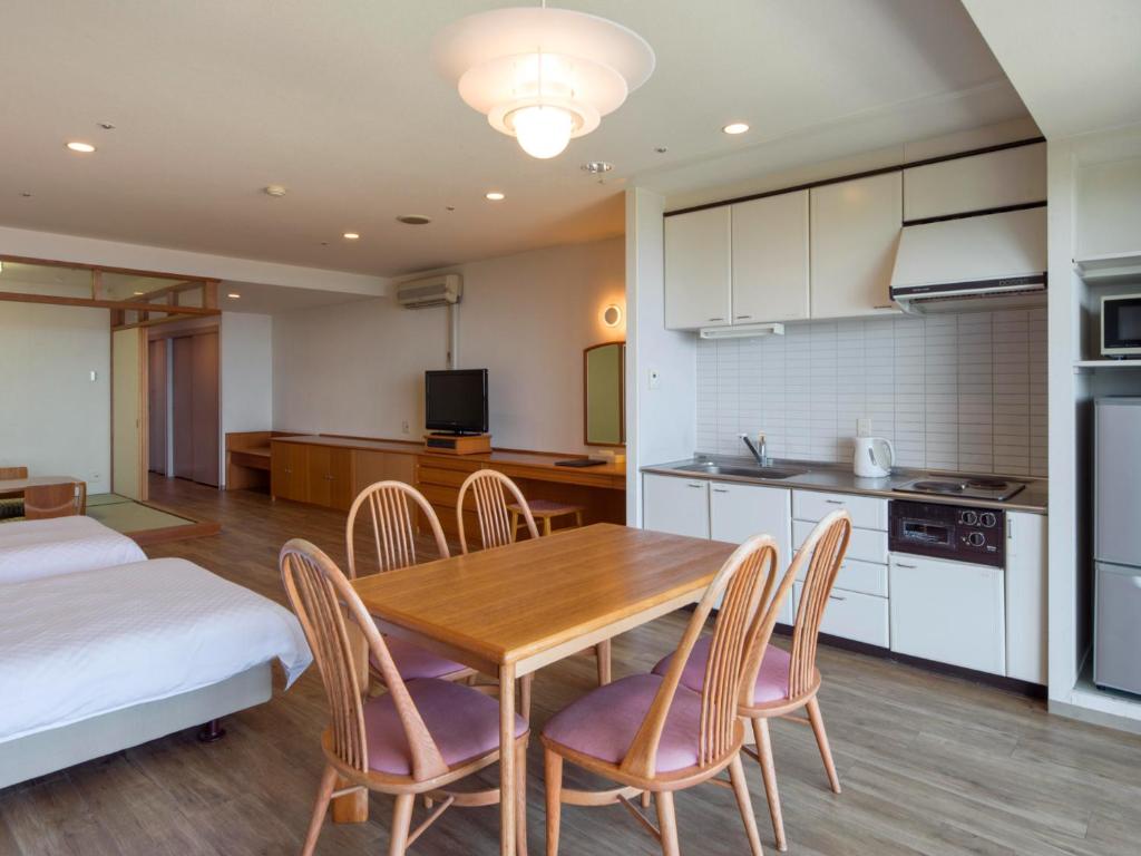 Kuchyň nebo kuchyňský kout v ubytování Izumigo AMBIENT Izu-Kogen Condominium