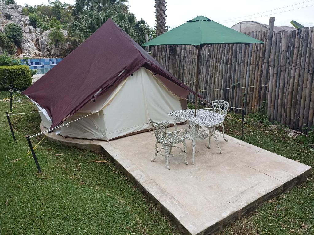 Zahrada ubytování Glamping Campamento Cuetzalan