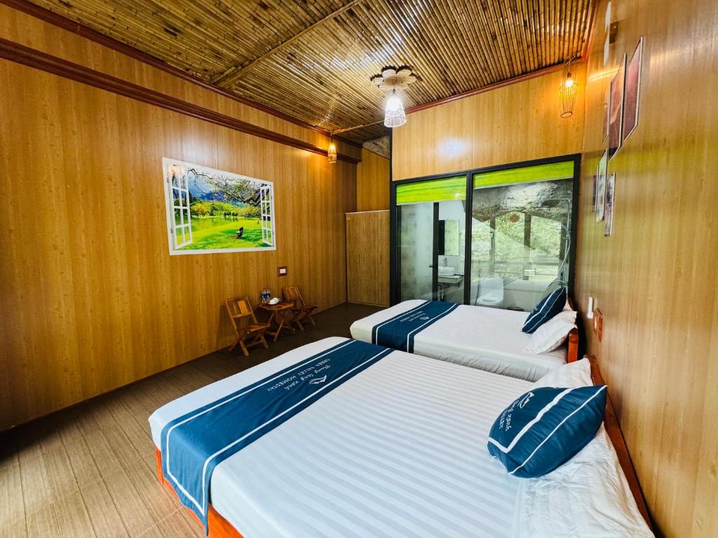 Postel nebo postele na pokoji v ubytování Green Valley Homestay - Thung Lũng Xanh