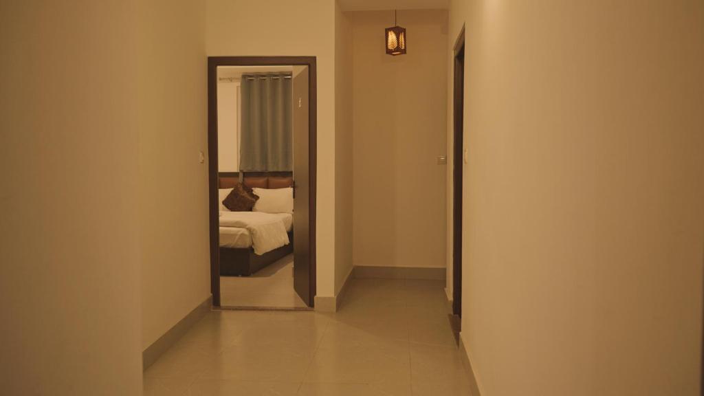 Letto o letti in una camera di Sherabling