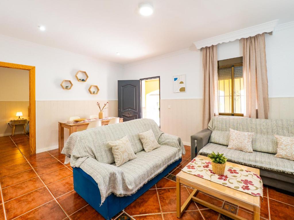 A seating area at Cubo's Finca Megan