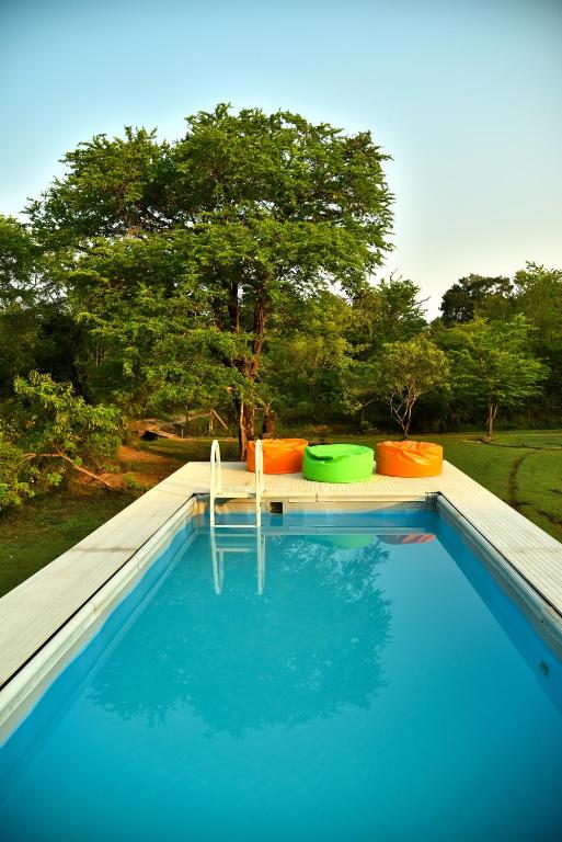 Bazén v ubytování Funky Leopard Safari Lodge Bordering Yala National Park nebo v jeho okolí