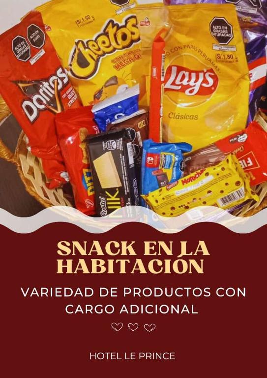 Certifikát, hodnocení, plakát nebo jiný dokument vystavený v ubytování Le Prince Tacna