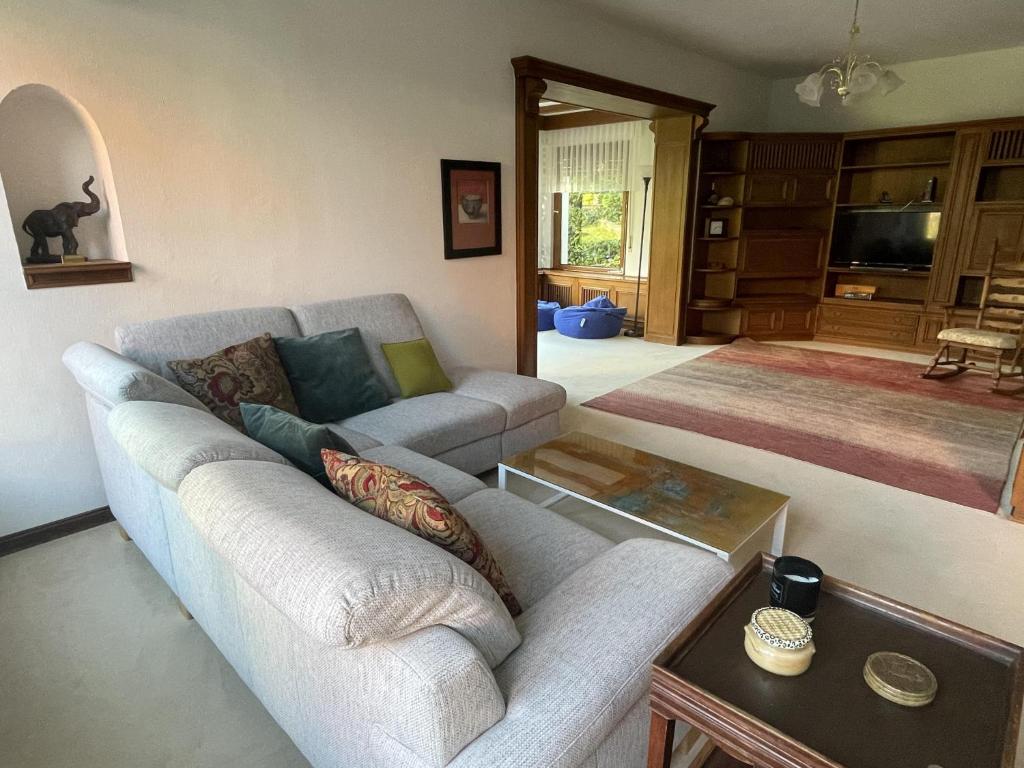 Ruang duduk di Ferienhaus Goethe