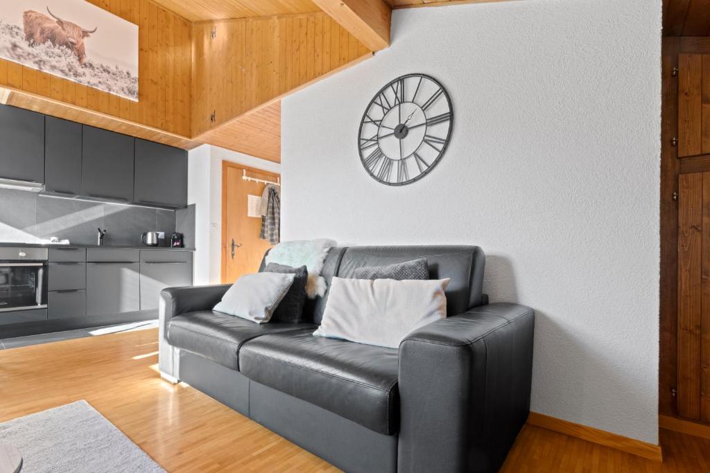 Dapur atau dapur kecil di Superbe studio avec une vue magnifique