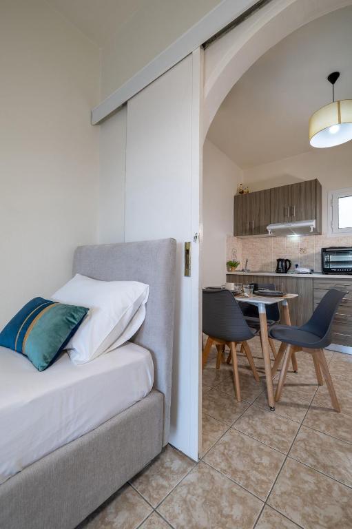 Kuchyň nebo kuchyňský kout v ubytování Kamara Apartments