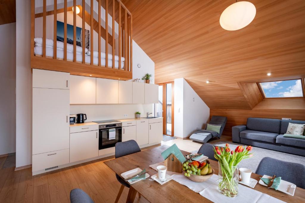 Kuchyňa alebo kuchynka v ubytovaní Appartement Hochsitz