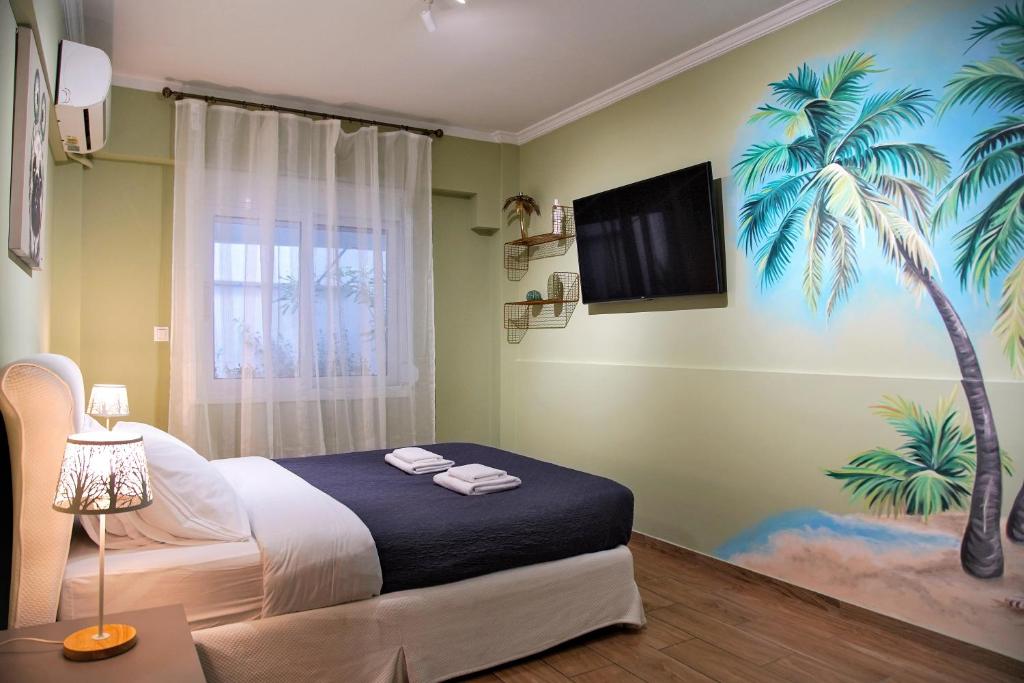 Posteľ alebo postele v izbe v ubytovaní Your Attiki Home VIPGreece