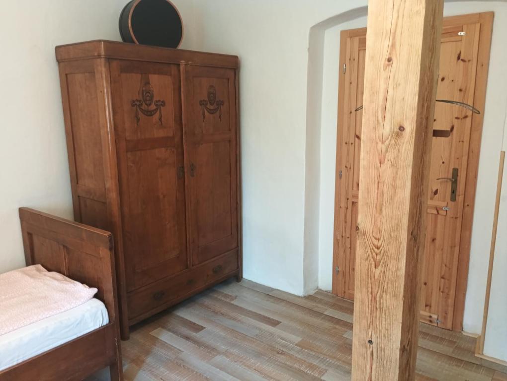 Postel nebo postele na pokoji v ubytování Apartmán Malá Turná
