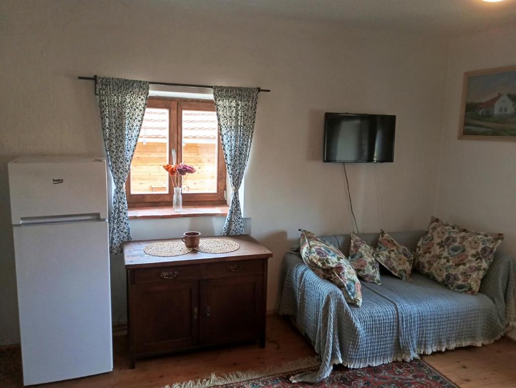Kuchyň nebo kuchyňský kout v ubytování Apartmán Malá Turná