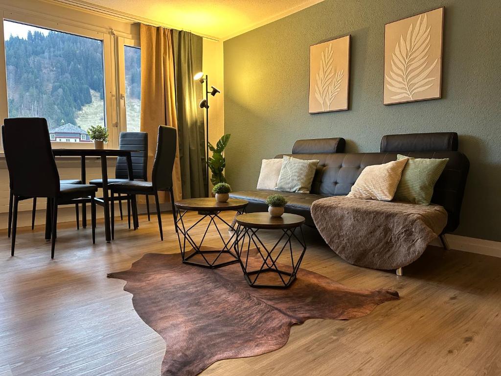 Istumisnurk majutusasutuses Zentrales 2,5-Zimmer Apartment mit mega Bergblick