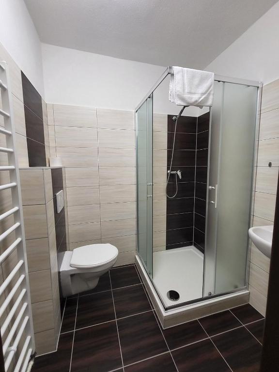 Koupelna v ubytování Nobiles hotel Šternberk
