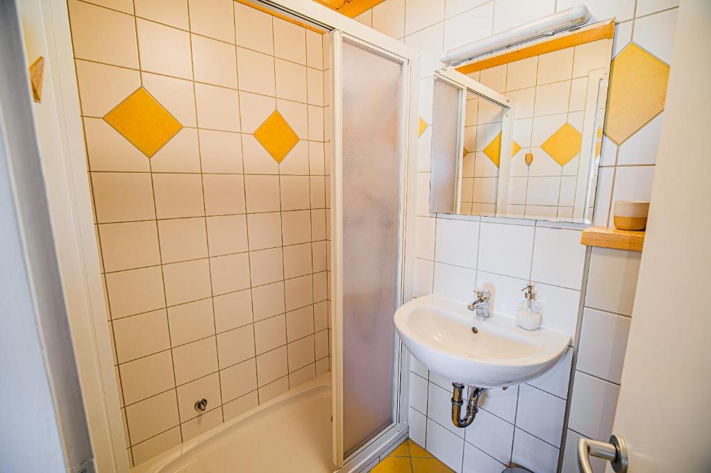 Koupelna v ubytování Apartment House Ančkin kot