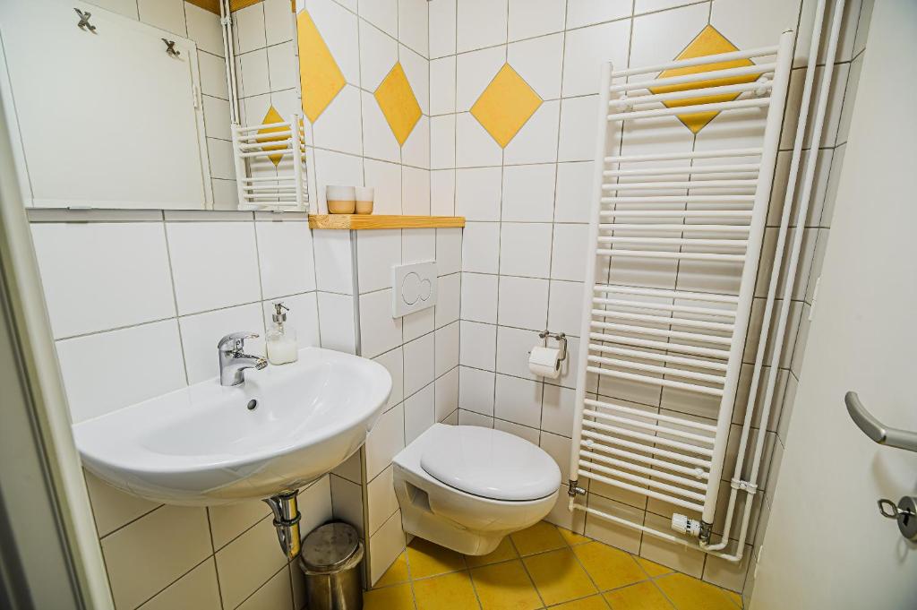 Koupelna v ubytování Apartment House Ančkin kot