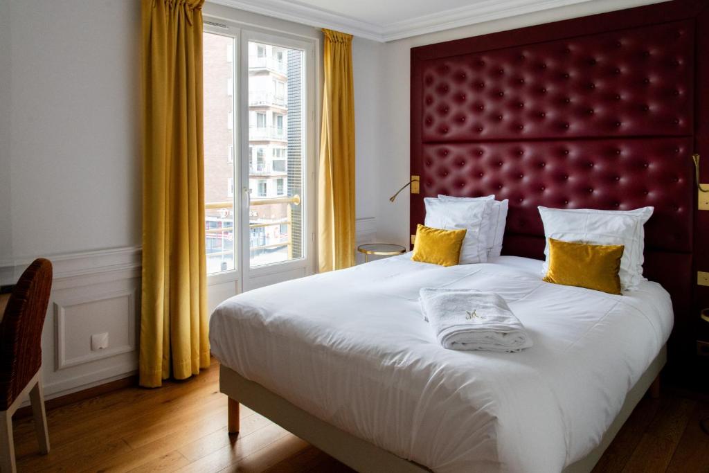 Postel nebo postele na pokoji v ubytování Les chambres du Waterzooi