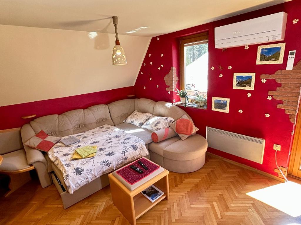 Posezení v ubytování Apartment Crystal Rose