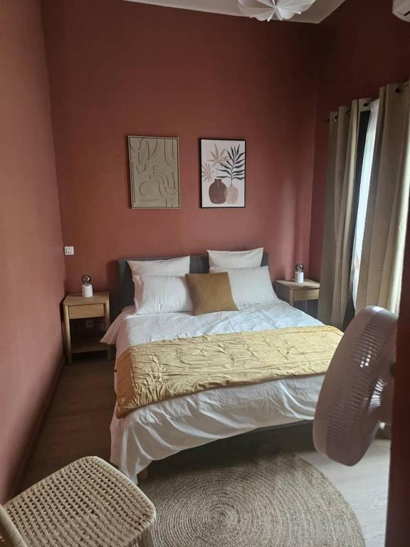Postel nebo postele na pokoji v ubytování Tropical Oasis Hôtel