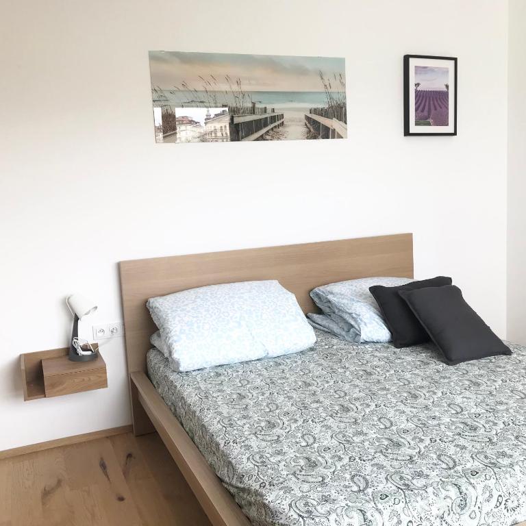 Postel nebo postele na pokoji v ubytování apartmánplus02