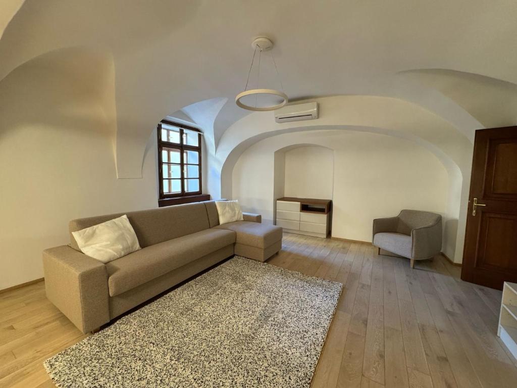 Posezení v ubytování Hotel U 3 Pstrosu