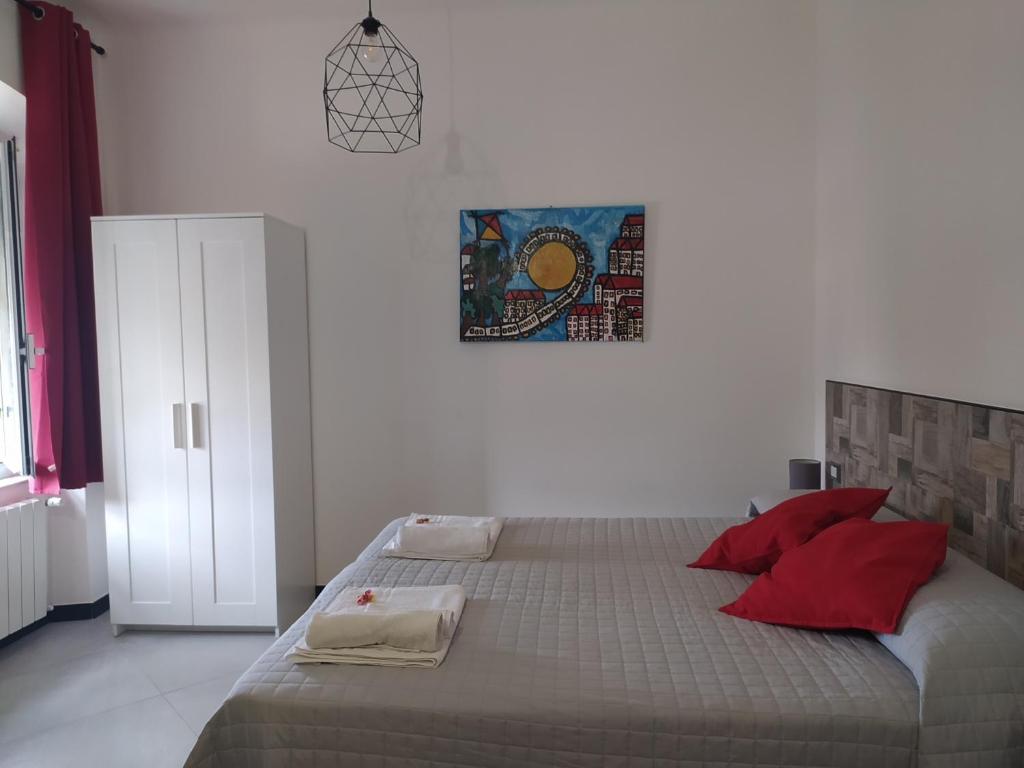 Postel nebo postele na pokoji v ubytování Casa dei nonni