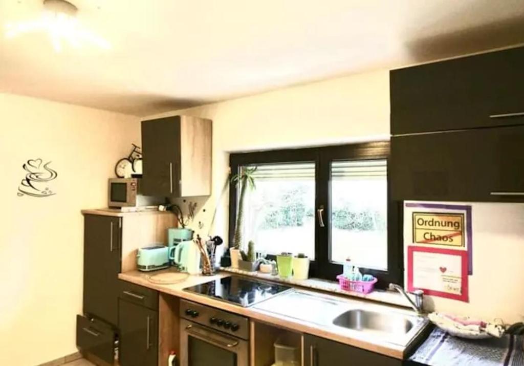 Kuchyň nebo kuchyňský kout v ubytování Pension Decker