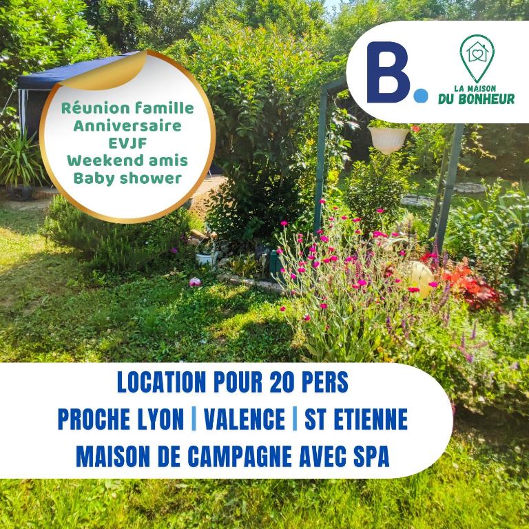 La Maison du Bonheur maison de campagne 20 personnes avec jacuzzi
