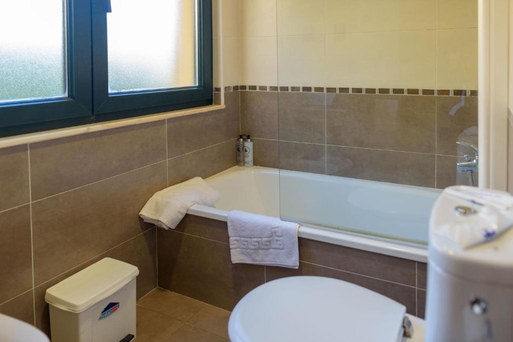 Kúpeľňa v ubytovaní Hotel Alda Fogar do Mariñeiro