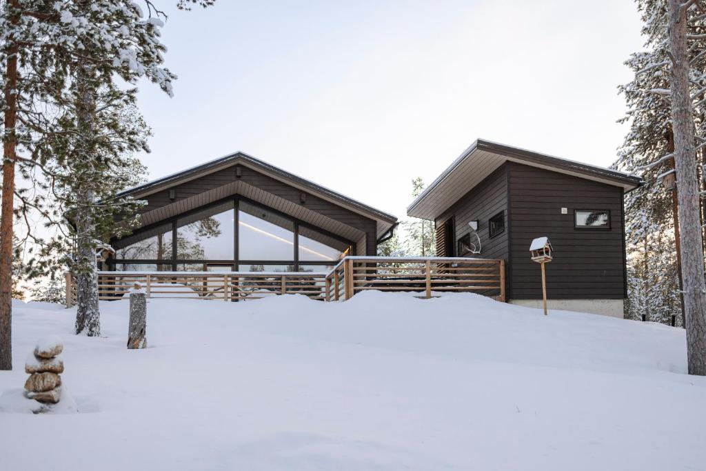 Το Norlight Cottages Ivalo - Tuli τον χειμώνα