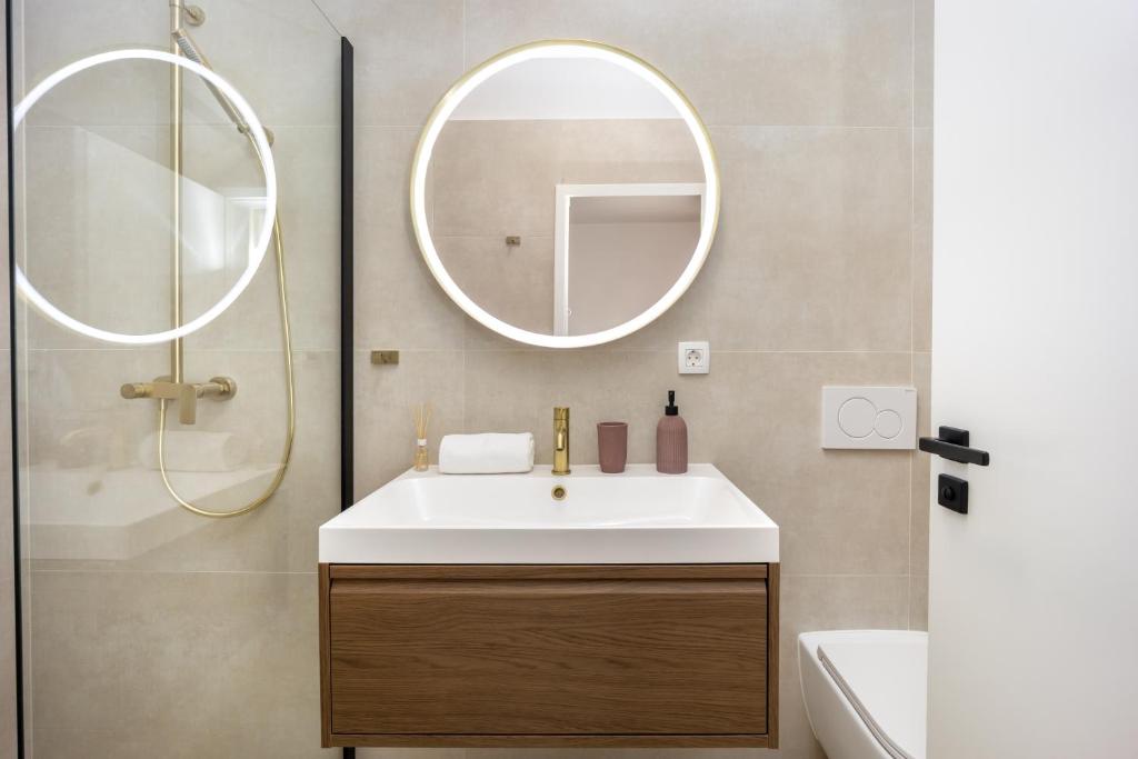 Koupelna v ubytování Olea Delux Rooms
